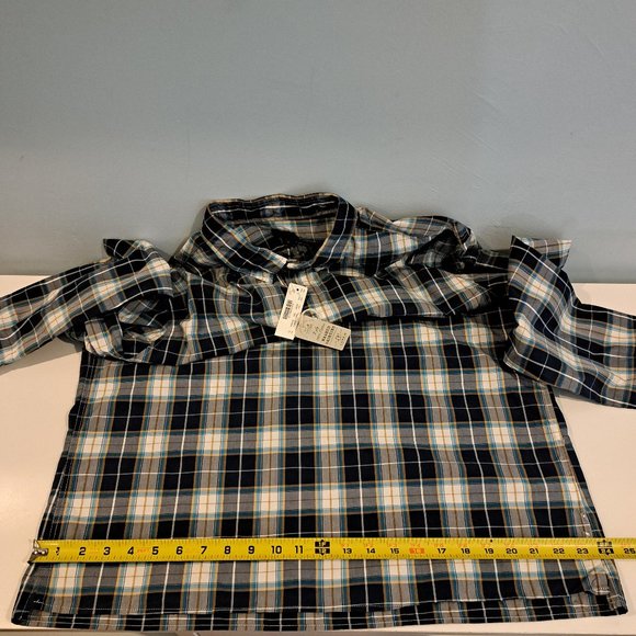 J. Crew Men's XL Four Button Pullover Plaid Shirt New With Tags Style A9334 - Picture 13 of 16